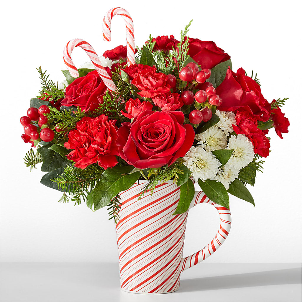 Peppermint Swirl Mug – All About Flowers, Bellingham WA