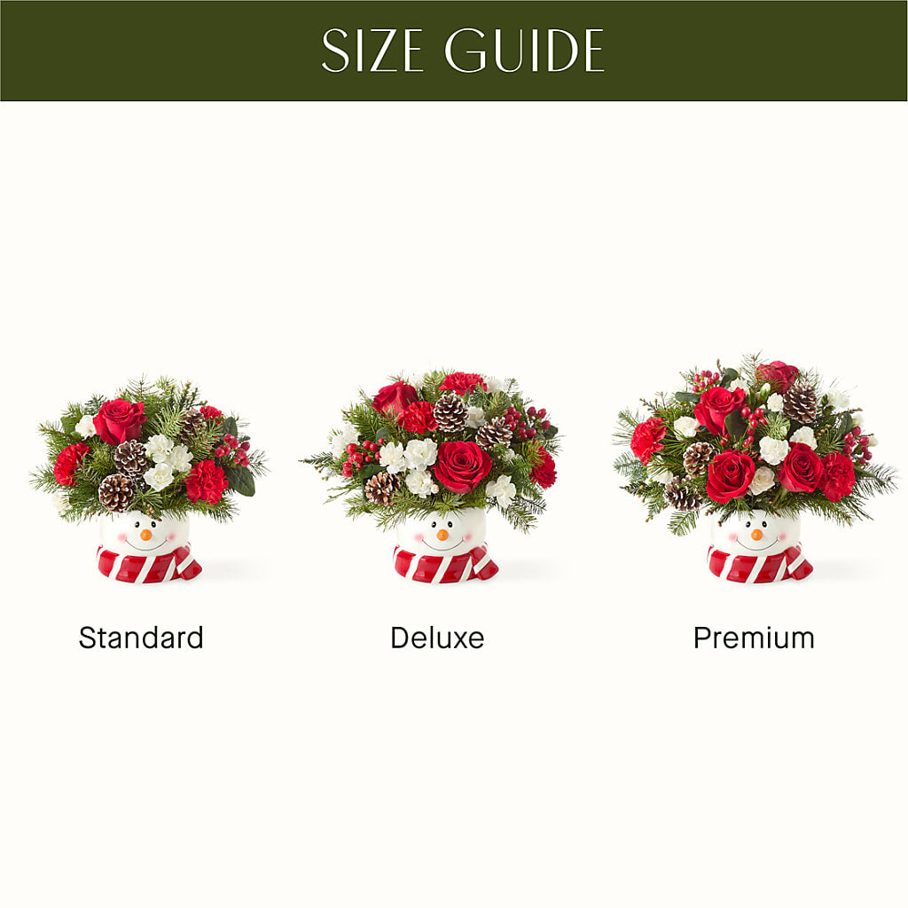 Jolly Snowman Bouquet – All About Flowers, Bellingham WA