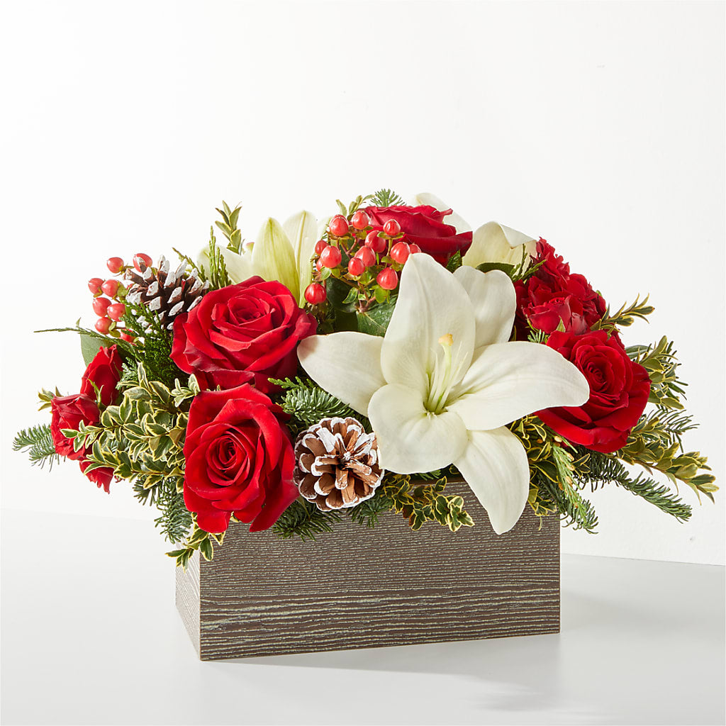 Snowy Wonderland Bouquet – All About Flowers, Bellingham WA