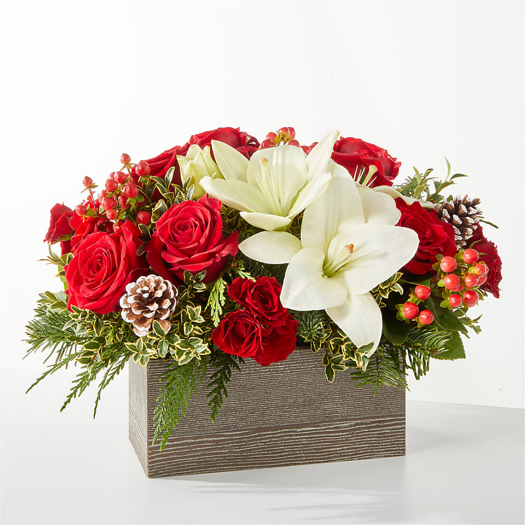 Snowy Wonderland Bouquet – All About Flowers, Bellingham WA