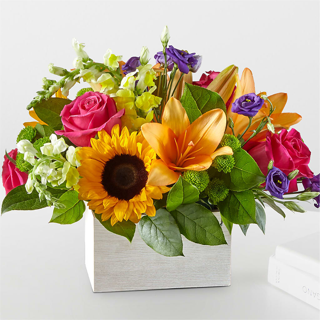 Best Day Box Bouquet – All About Flowers, Bellingham WA