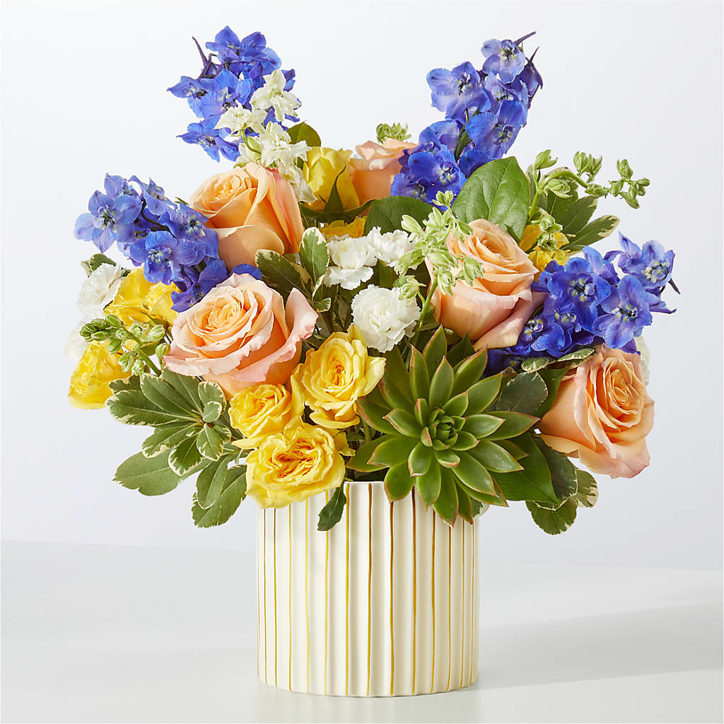 Cobalt Reverie Bouquet – All About Flowers, Bellingham WA