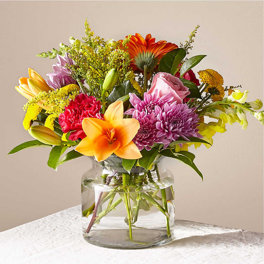 Party Punch Bouquet – All About Flowers, Bellingham WA