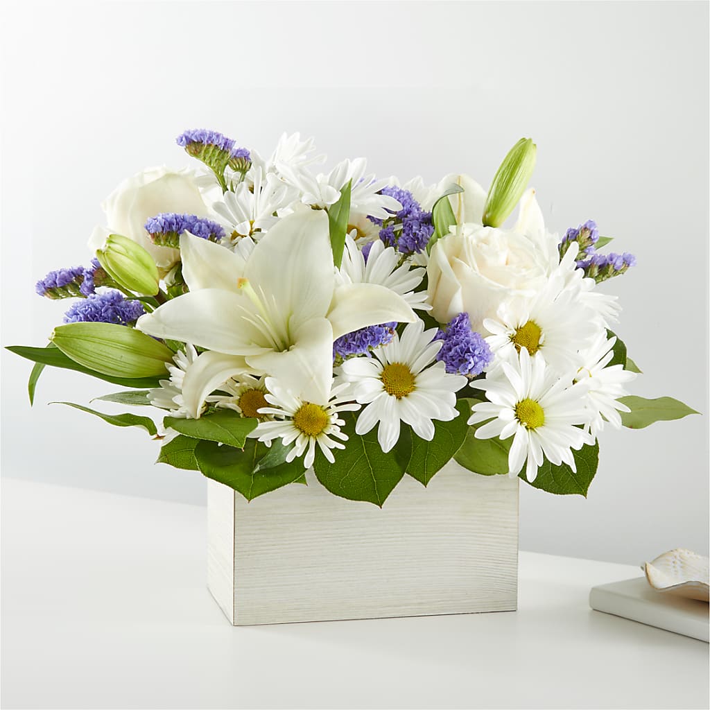 Beyond Blue Box Bouquet – All About Flowers, Bellingham WA