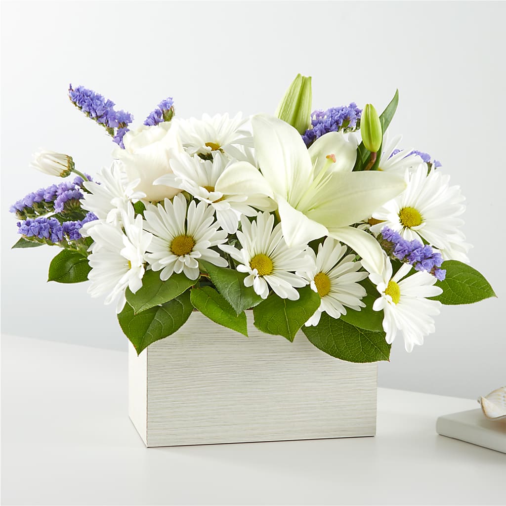 Beyond Blue Box Bouquet – All About Flowers, Bellingham WA