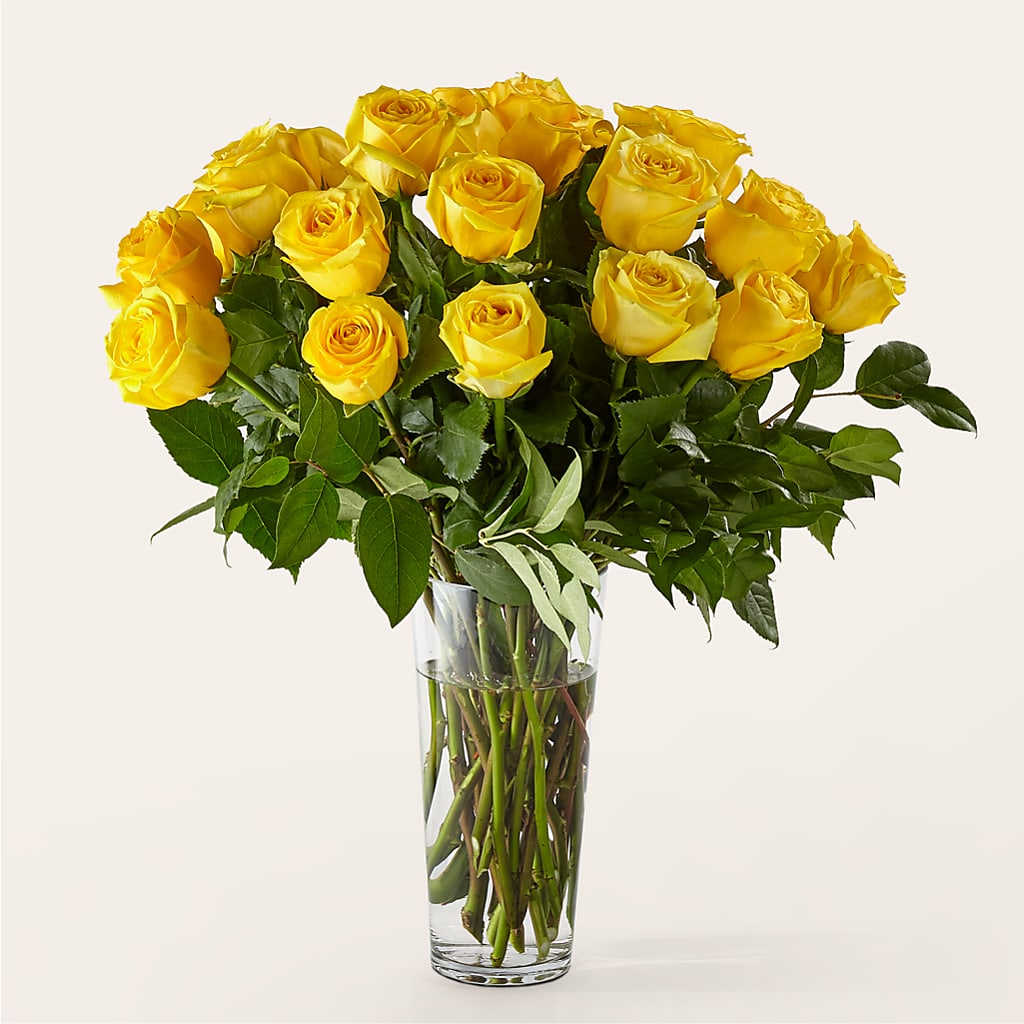 Long Stem Yellow Rose Bouquet – All About Flowers, Bellingham WA