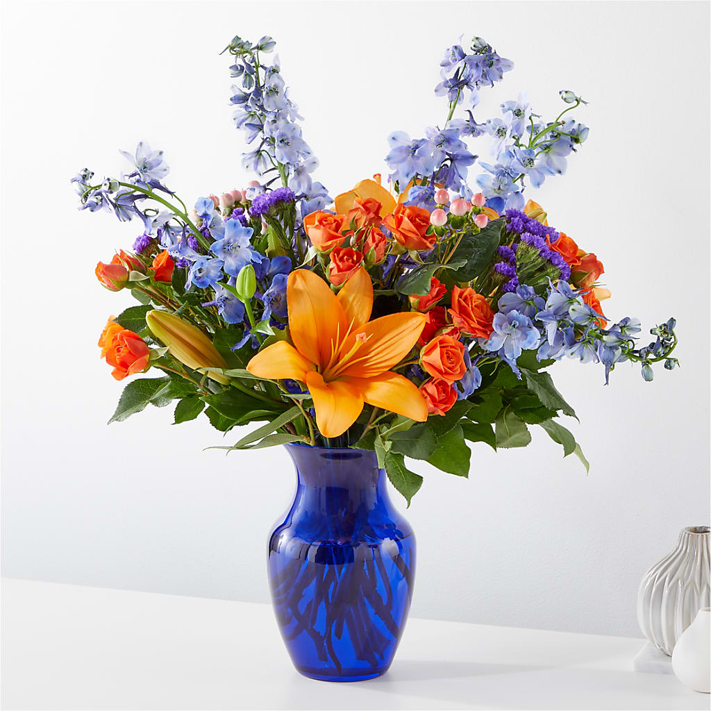 Radiant Citrus Bouquet – All About Flowers, Bellingham WA