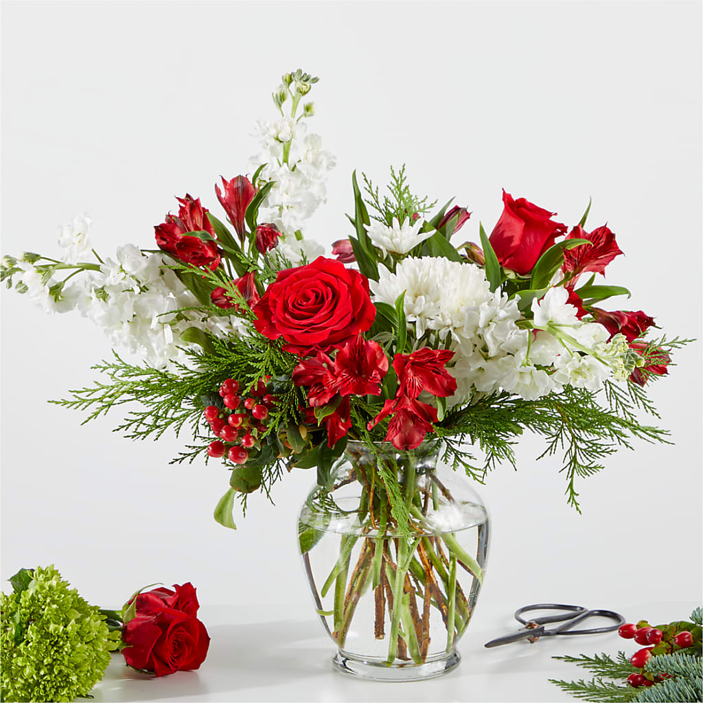 Merry Moment Bouquet – A Florist Original – All About Flowers, Bellingham WA