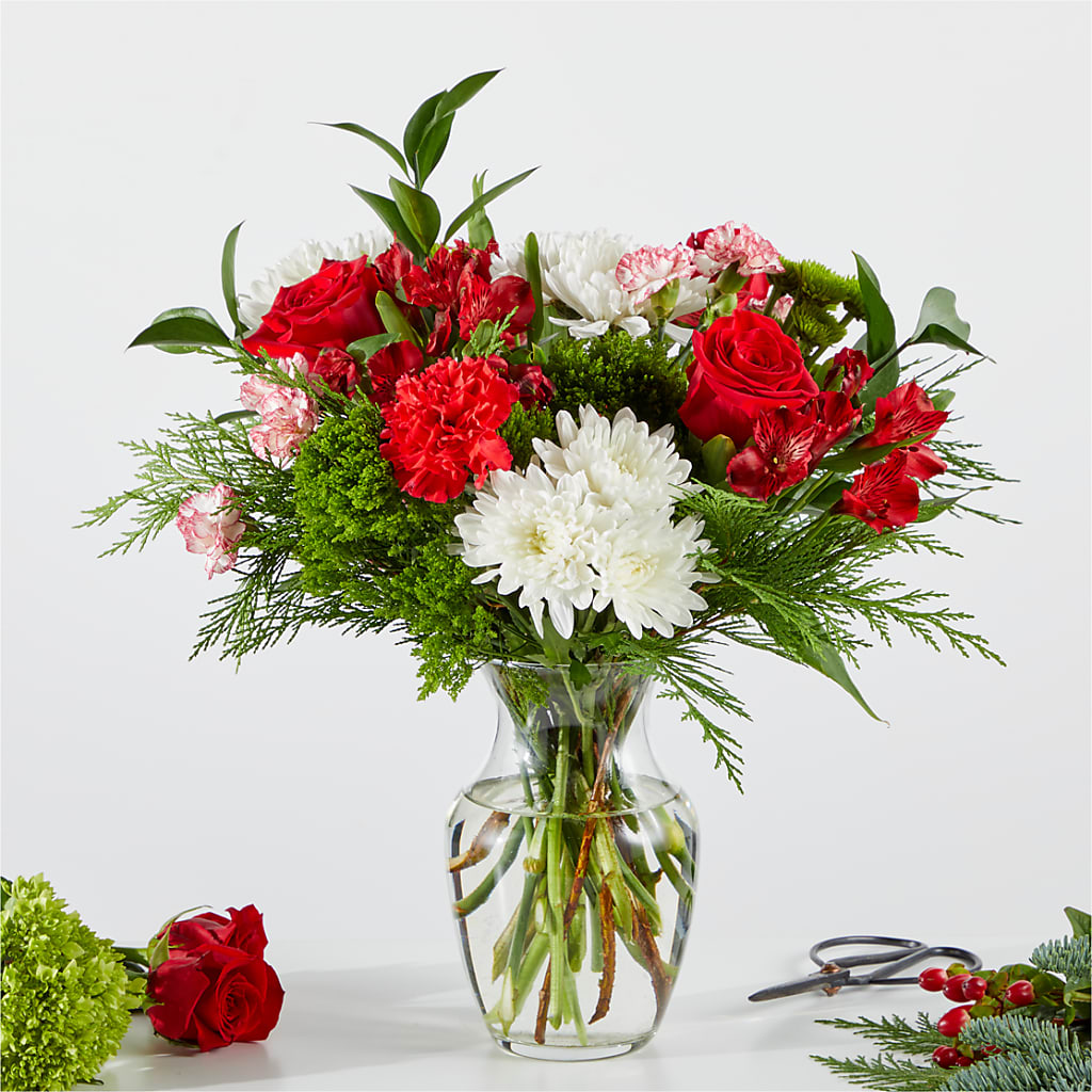 Merry Moment Bouquet – A Florist Original – All About Flowers, Bellingham WA