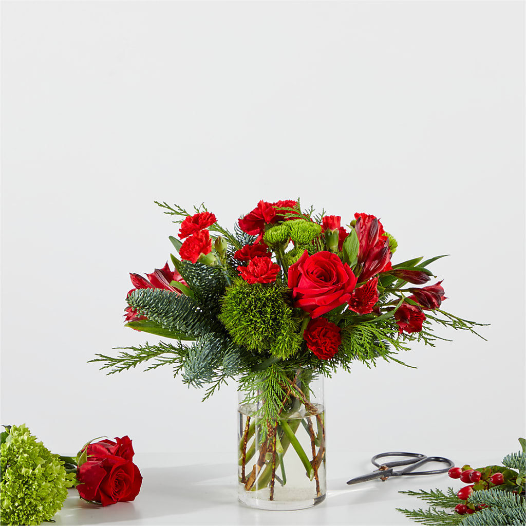 Merry Moment Bouquet – A Florist Original – All About Flowers, Bellingham WA