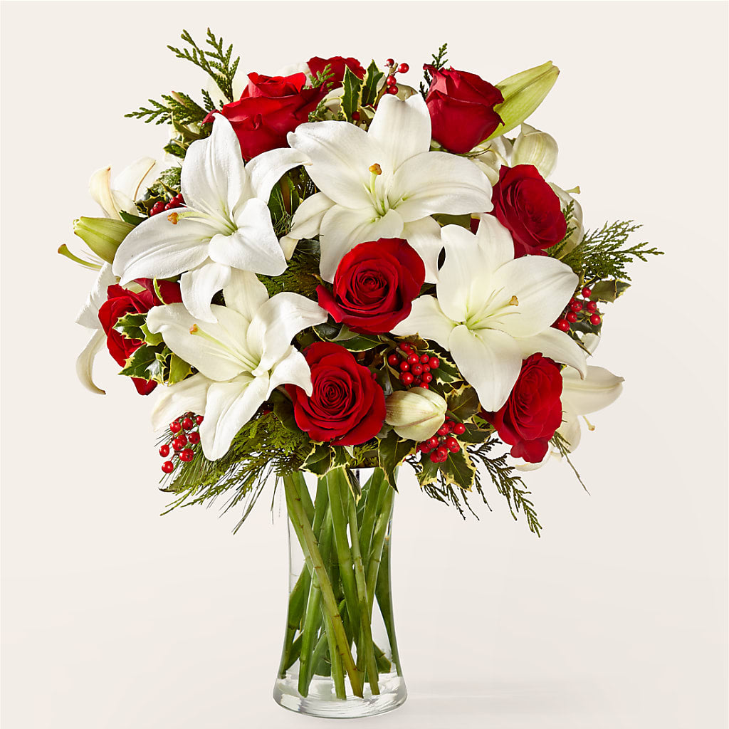 Sparkling Snowflakes Bouquet – All About Flowers, Bellingham WA