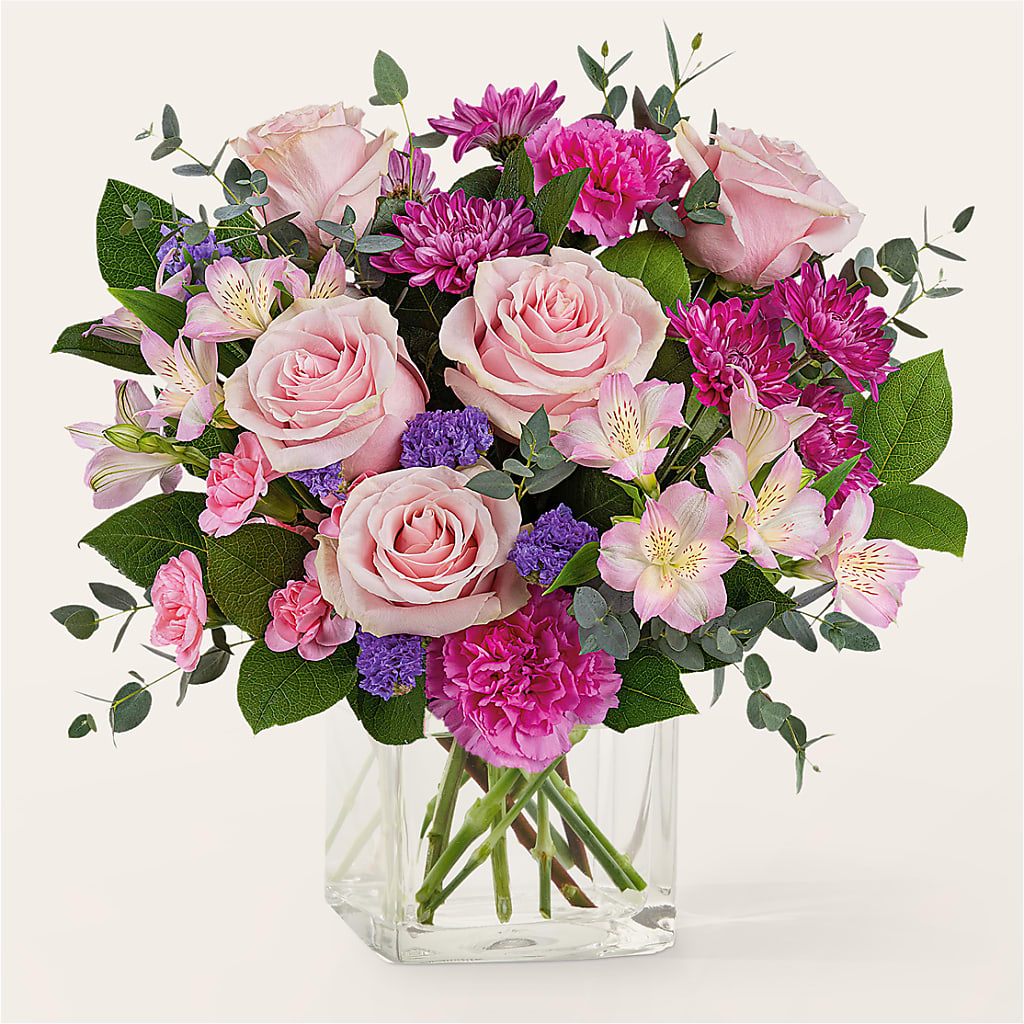 Rosy Radiance Bouquet – All About Flowers, Bellingham WA