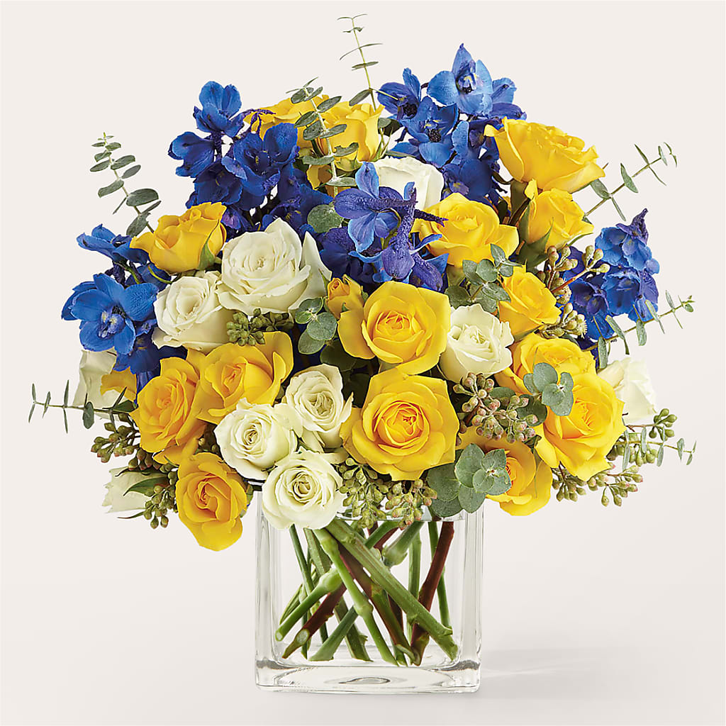Sparkling Citrine Bouquet – All About Flowers, Bellingham WA