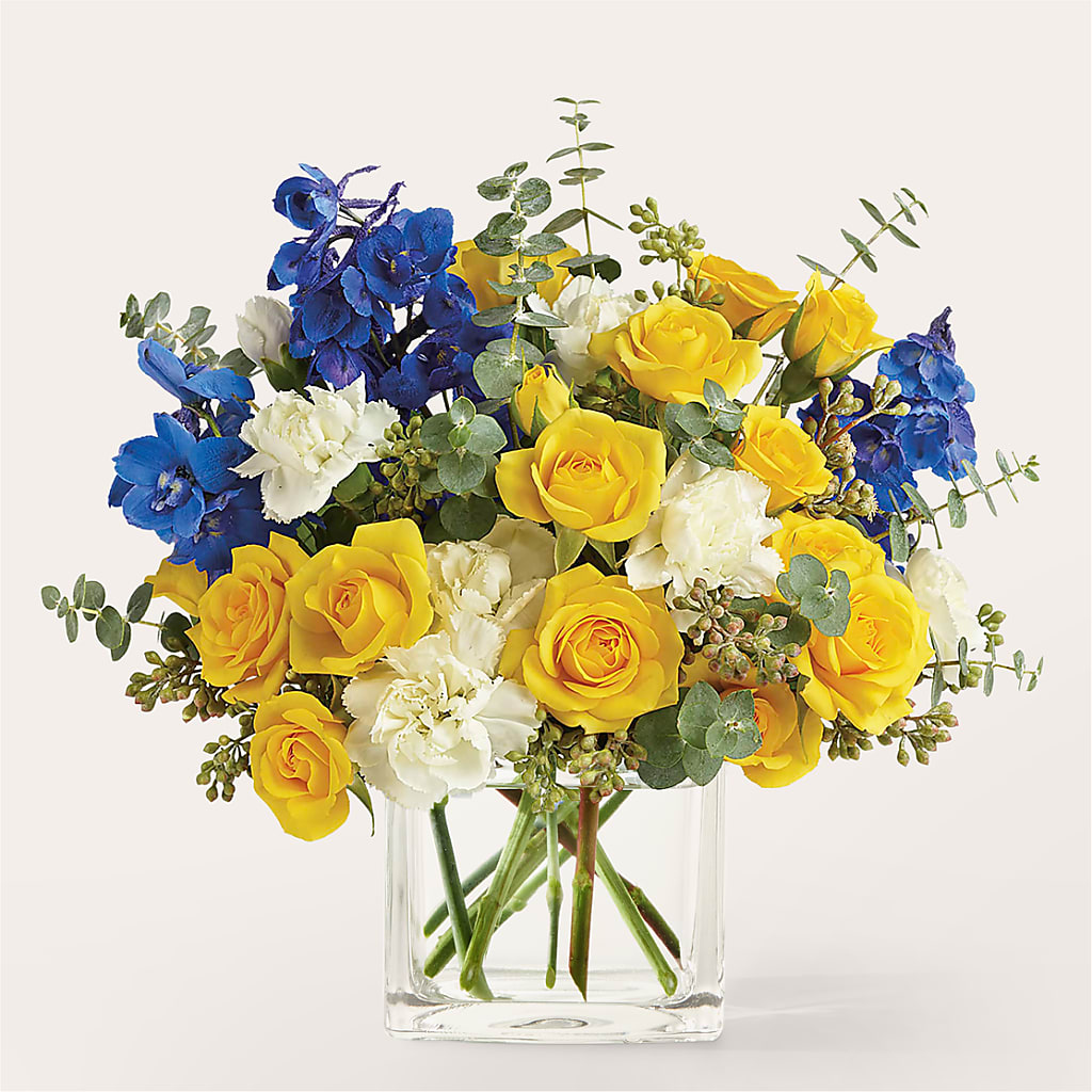 Sparkling Citrine Bouquet – All About Flowers, Bellingham WA