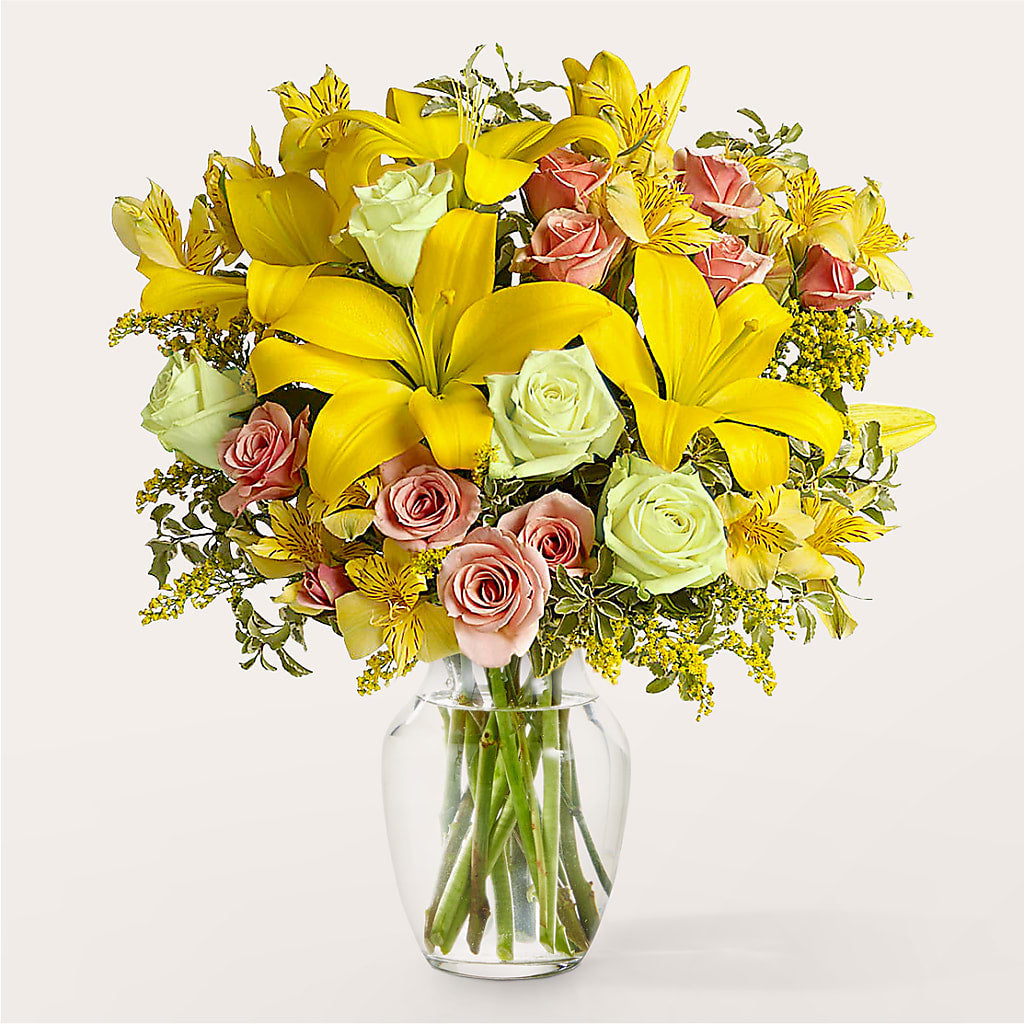 Sunburst Bouquet – All About Flowers, Bellingham WA