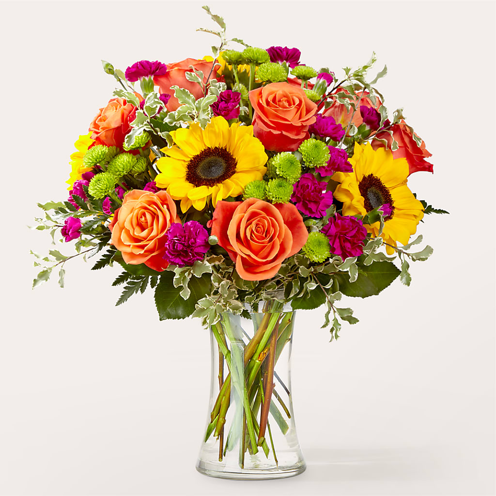 Warmth & Light Bouquet – All About Flowers, Bellingham WA