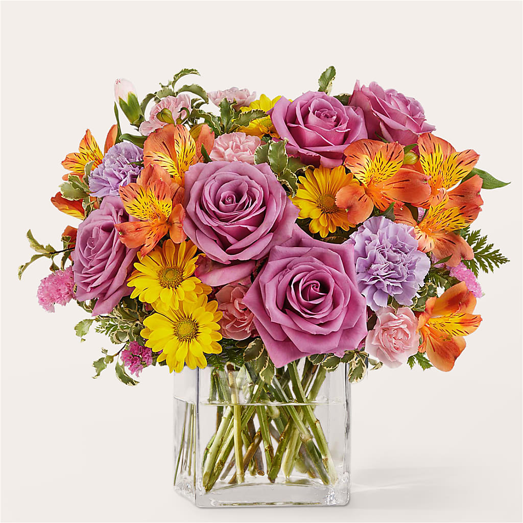 Shades of Happiness Bouquet – All About Flowers, Bellingham WA