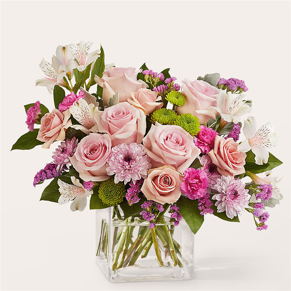 Pink Suede Bouquet – All About Flowers, Bellingham WA