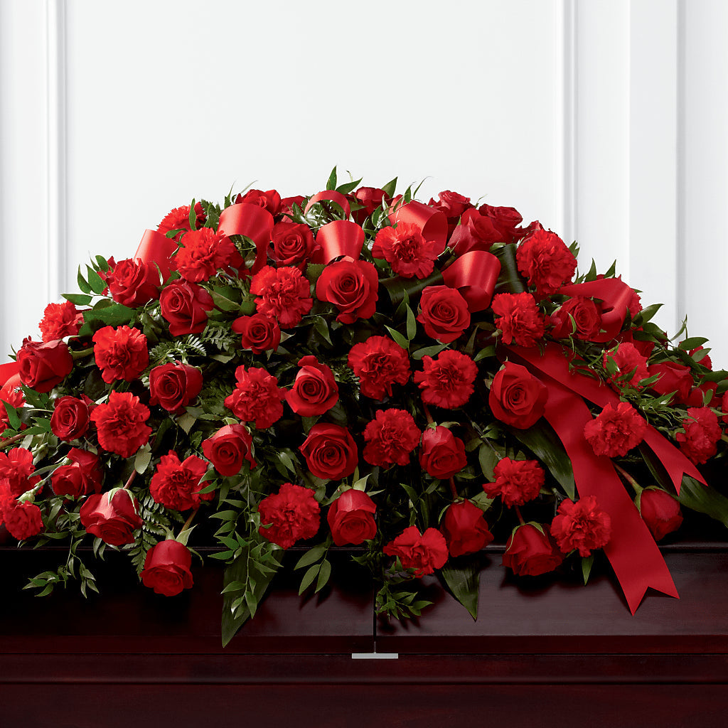 Tribute of Life Casket Spray – All About Flowers, Bellingham WA
