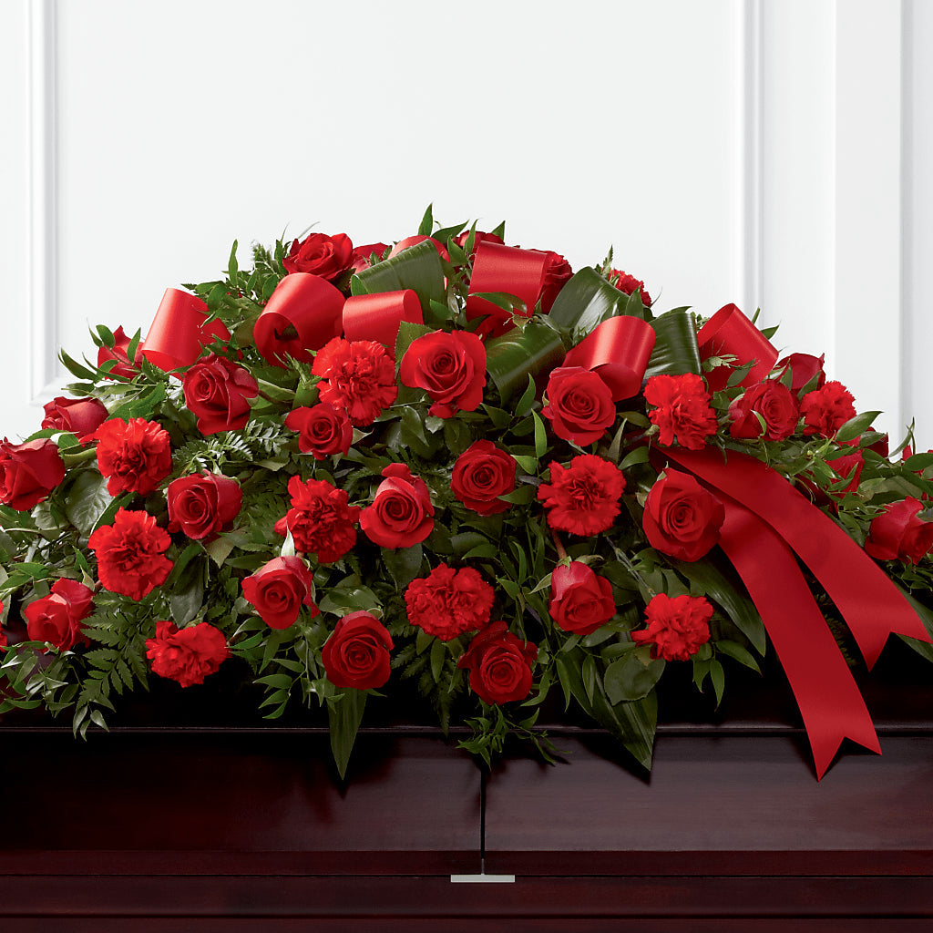 Tribute of Life Casket Spray – All About Flowers, Bellingham WA