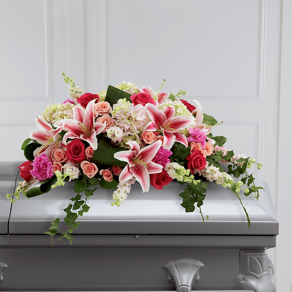 Splendid Grace Casket Spray – All About Flowers, Bellingham WA