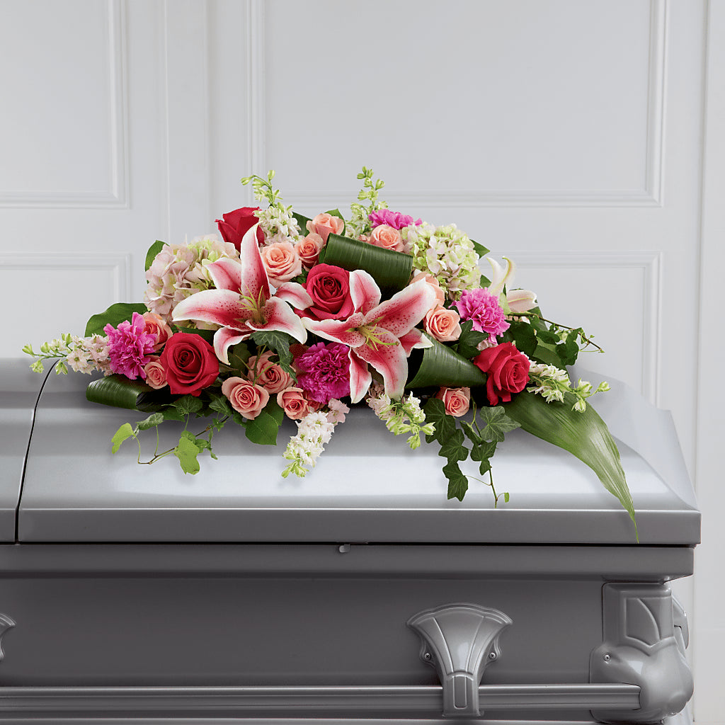 Splendid Grace Casket Spray – All About Flowers, Bellingham WA