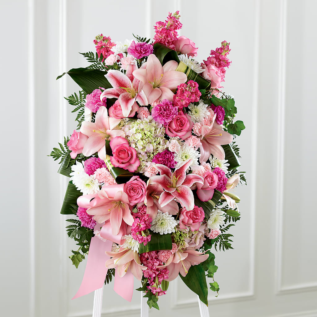 Comforting Standing Spray – All About Flowers, Bellingham WA