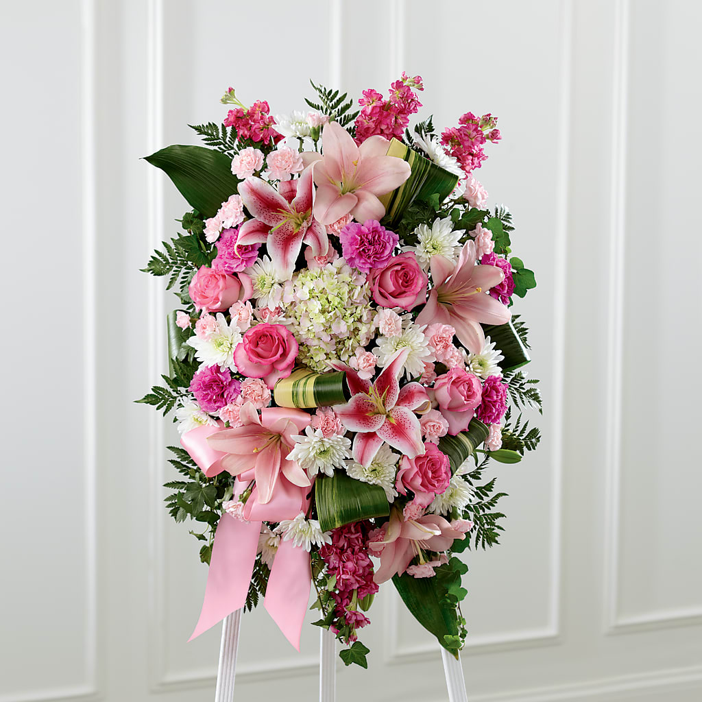 Comforting Standing Spray – All About Flowers, Bellingham WA