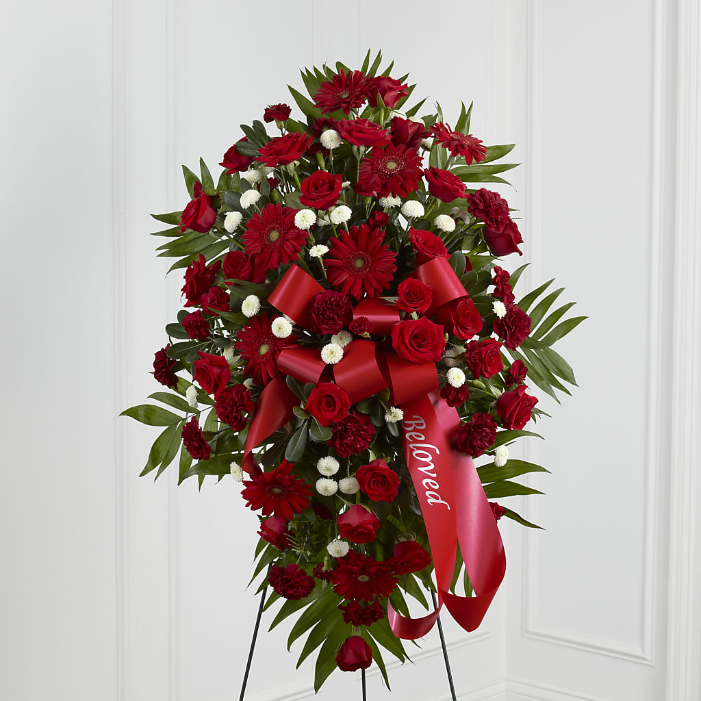 Treasured Memories Standing Spray – All About Flowers, Bellingham WA