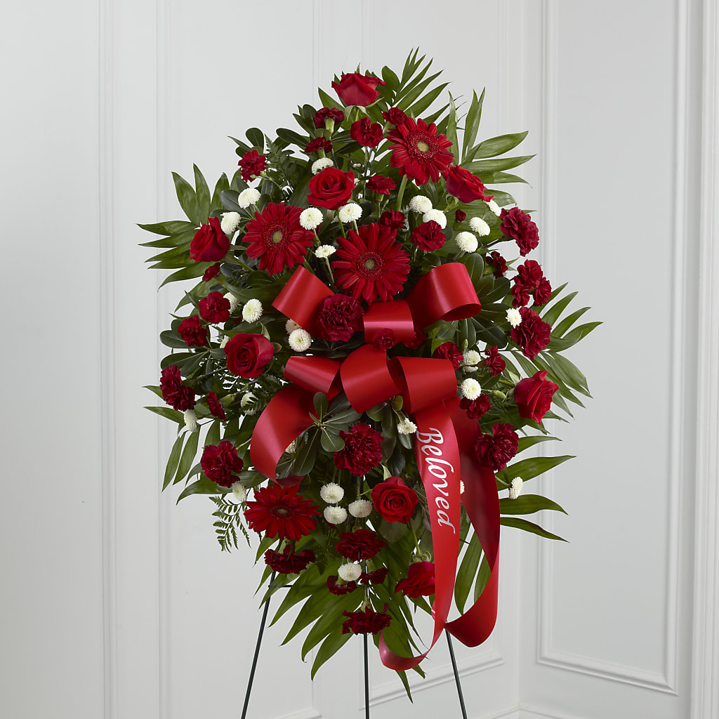 Treasured Memories Standing Spray – All About Flowers, Bellingham WA