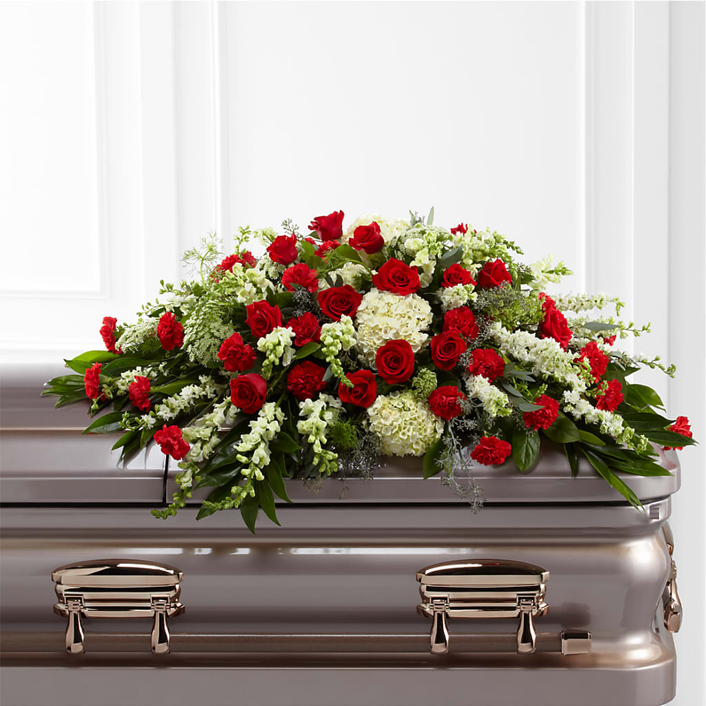 Sincerity Casket Spray – All About Flowers, Bellingham WA