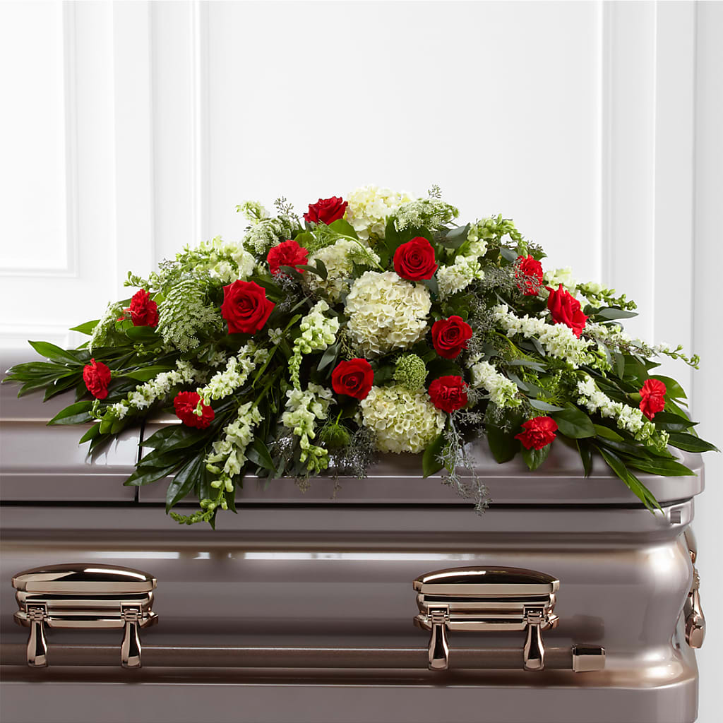 Sincerity Casket Spray – All About Flowers, Bellingham WA