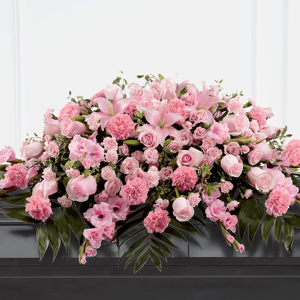 Garden of Comfort Casket Spray (Standard) – All About Flowers, Bellingham WA