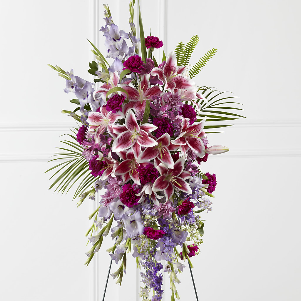 Tender Touch Standing Spray – All About Flowers, Bellingham WA