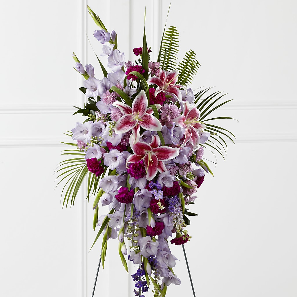 Tender Touch Standing Spray – All About Flowers, Bellingham WA
