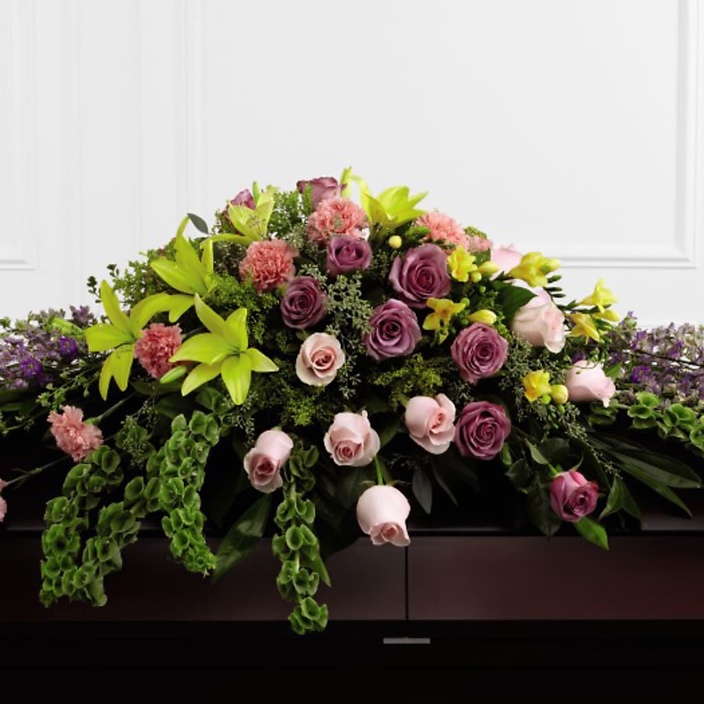 Forever Beloved Casket Spray – All About Flowers, Bellingham WA