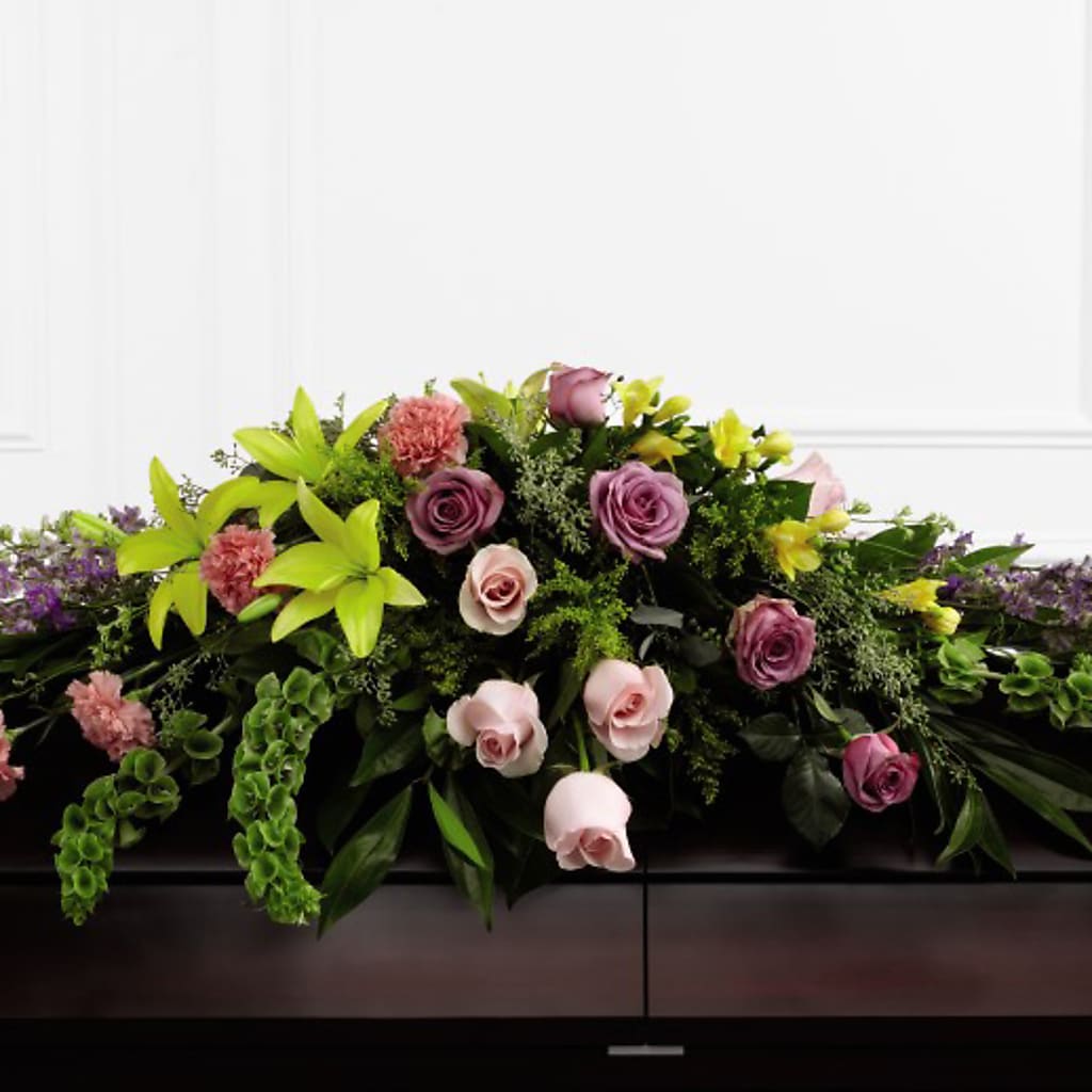Forever Beloved Casket Spray – All About Flowers, Bellingham WA