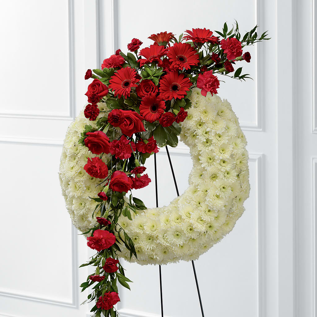 Graceful Tribute Wreath – All About Flowers, Bellingham WA