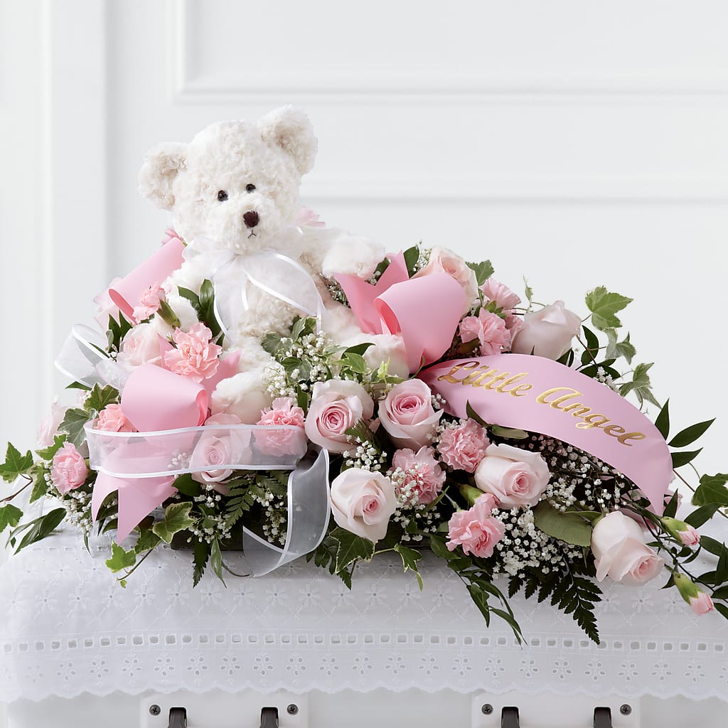 Touch of Sympathy Casket Spray – All About Flowers, Bellingham WA