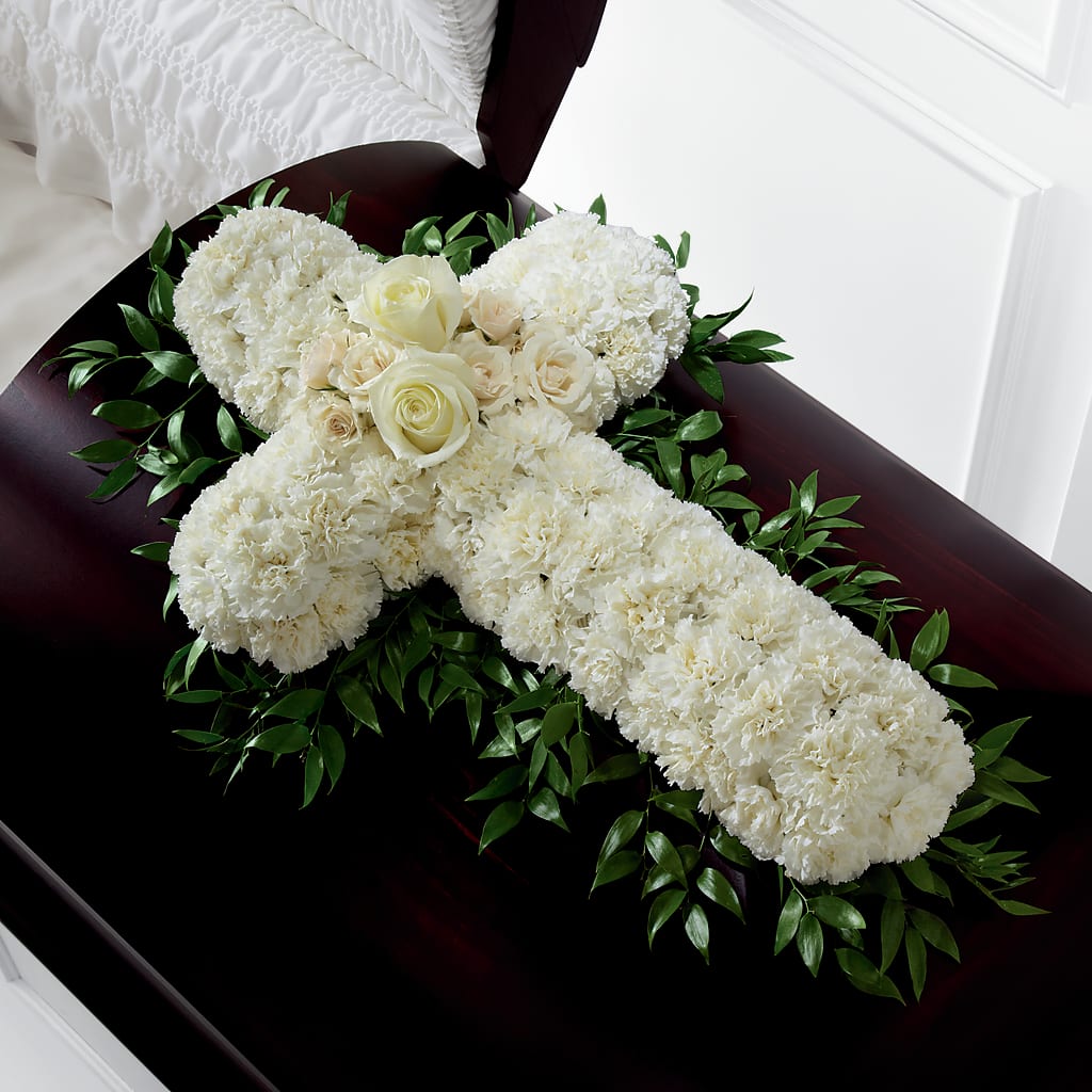 Peaceful Memories Casket Spray (Standard) – All About Flowers, Bellingham WA