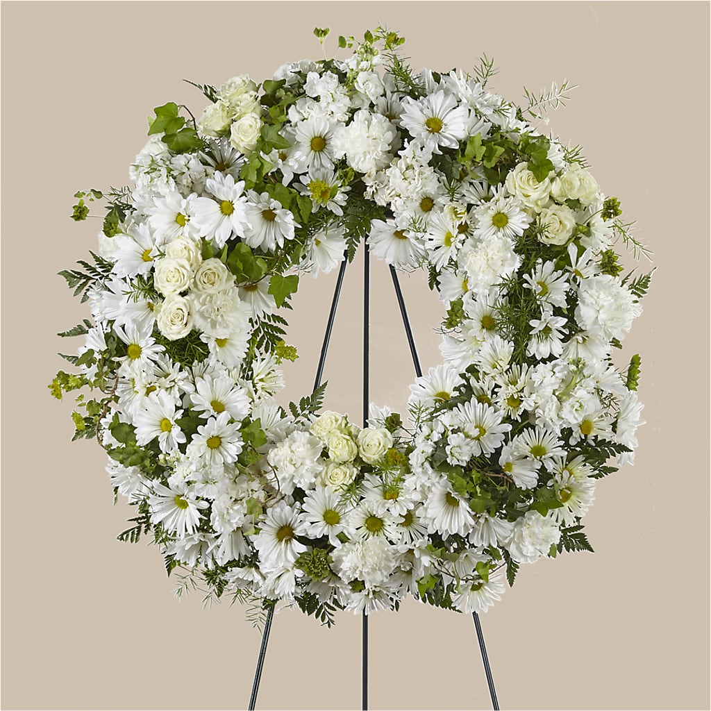 Faithful Wishes Wreath – All About Flowers, Bellingham WA