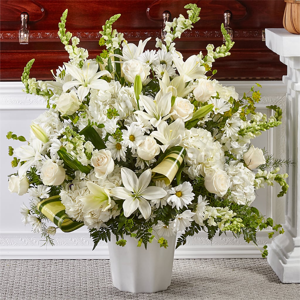 Thoughts of Tranquility Floor Basket – All About Flowers, Bellingham WA