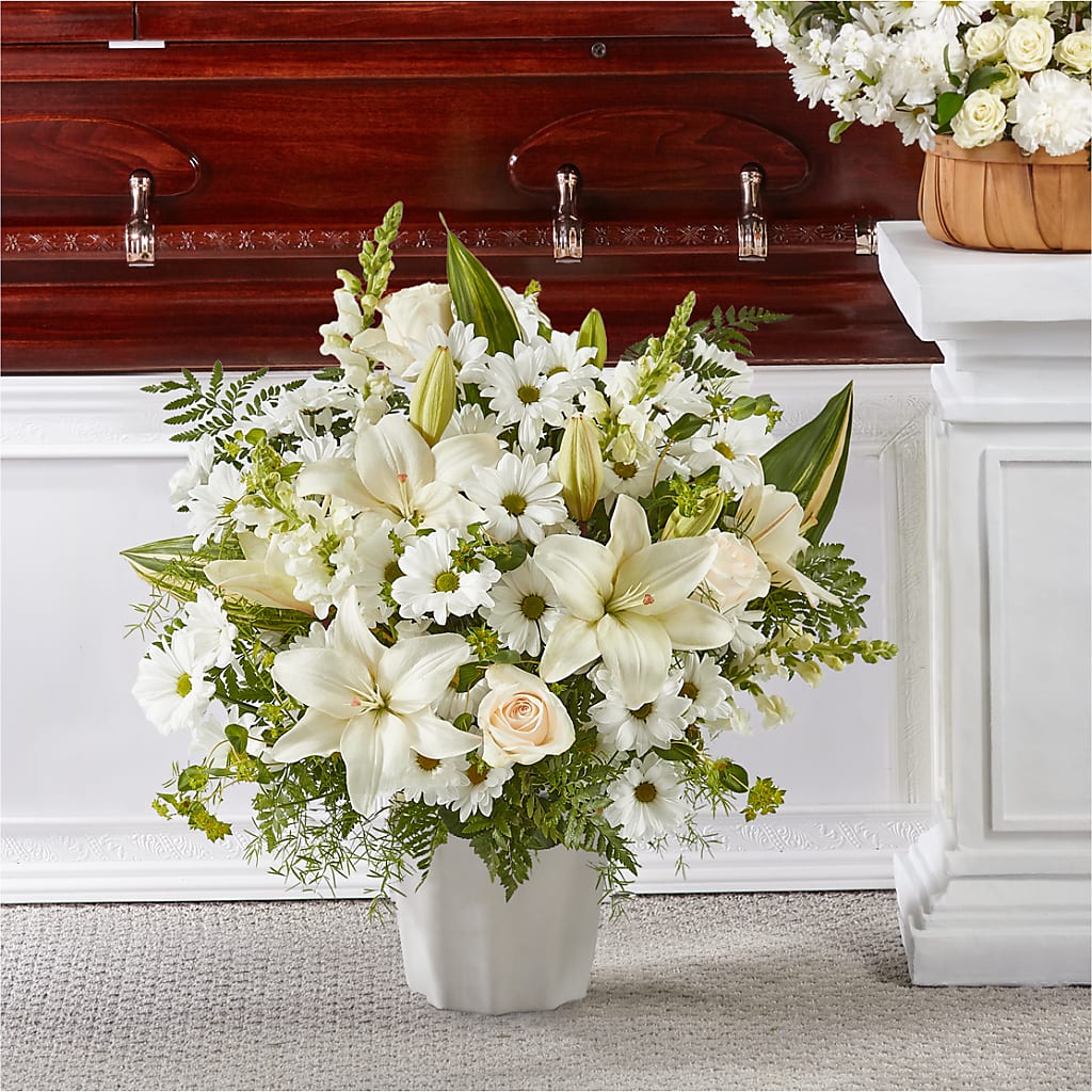 Thoughts of Tranquility Floor Basket – All About Flowers, Bellingham WA