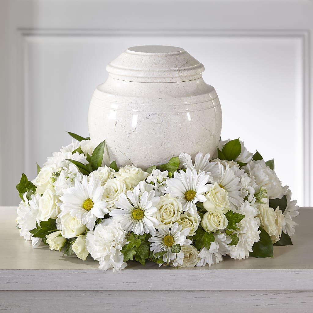 Ivory Gardens Cremation Adornment – All About Flowers, Bellingham WA