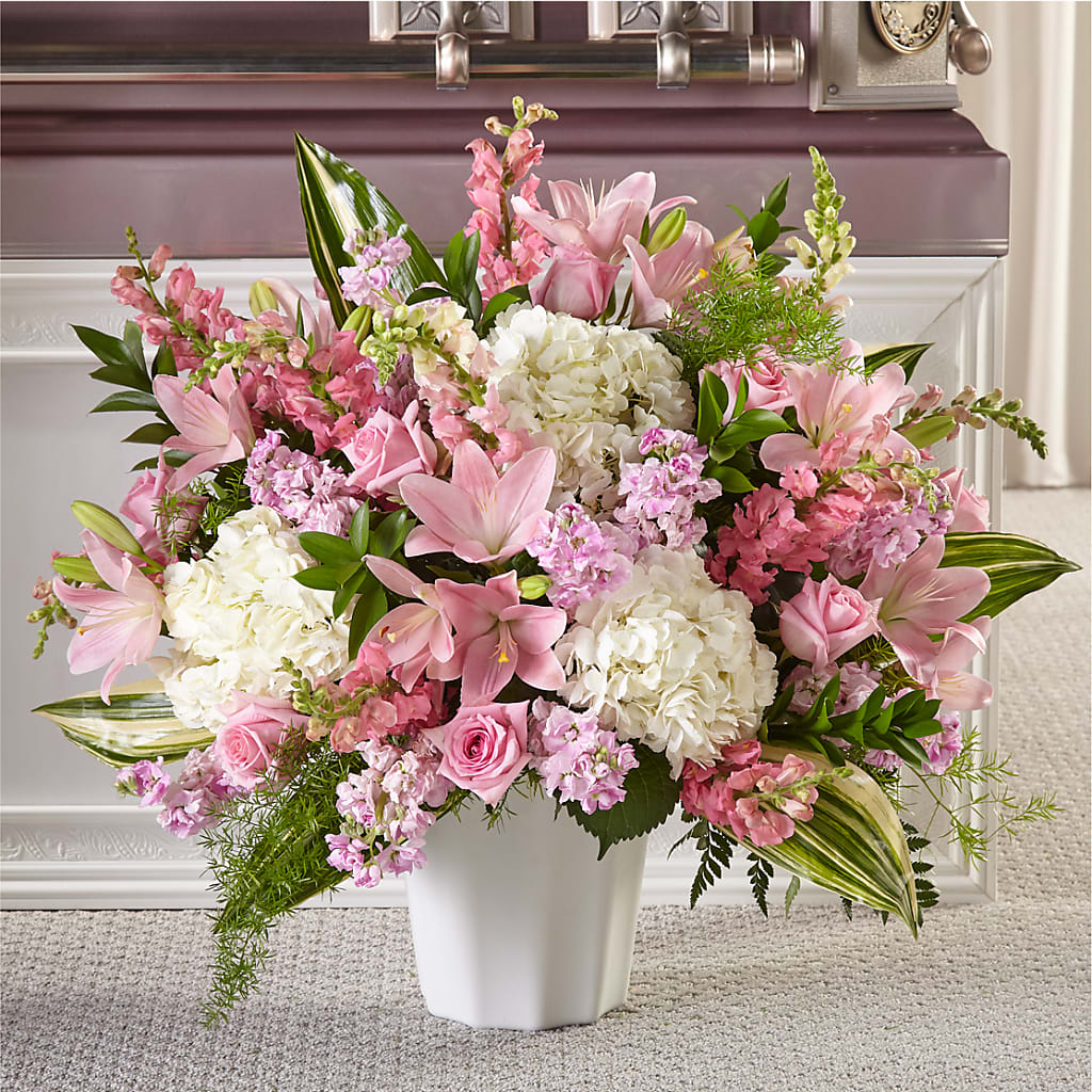 Simply Serene Floor Basket – All About Flowers, Bellingham WA