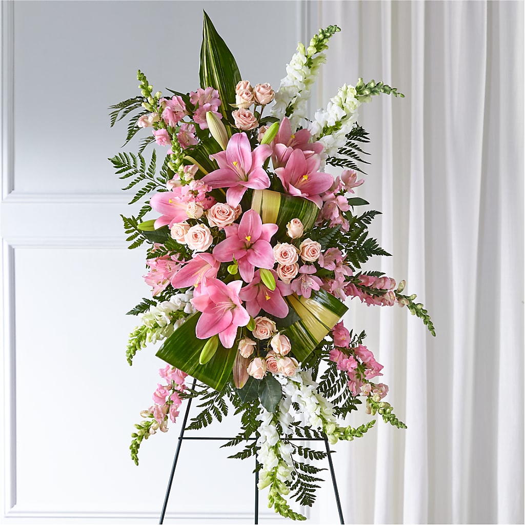 Elegant Embrace Standing Spray – All About Flowers, Bellingham WA