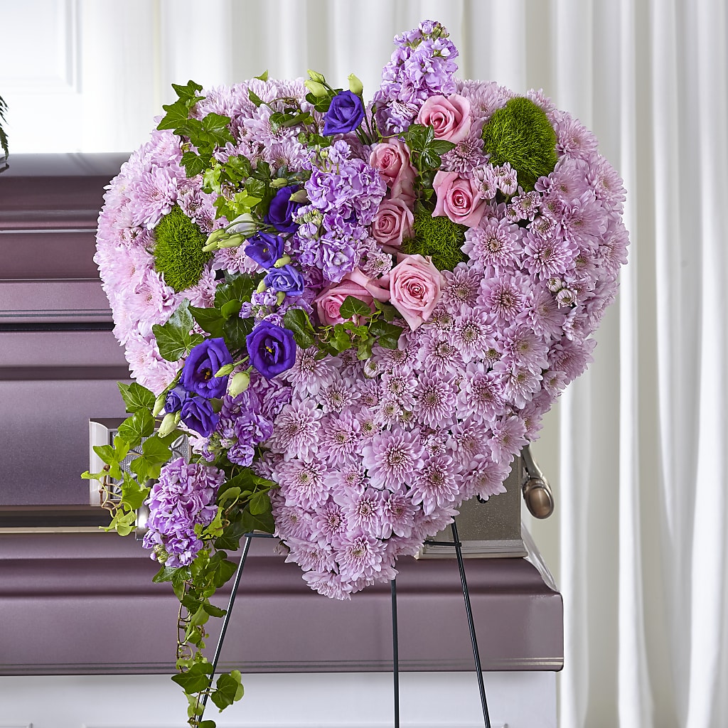 Treasured Love Standing Heart – All About Flowers, Bellingham WA