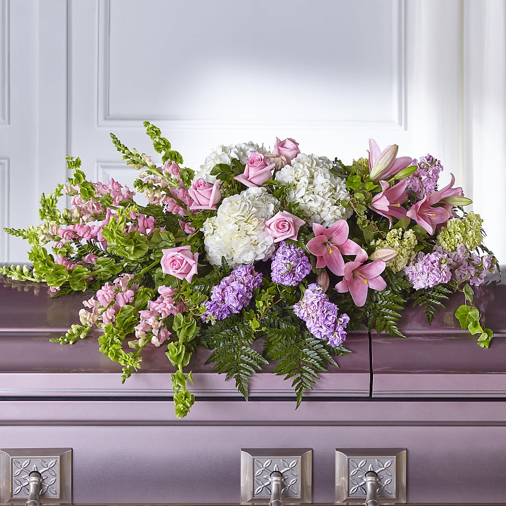Life's Gratitude Casket Spray – All About Flowers, Bellingham WA