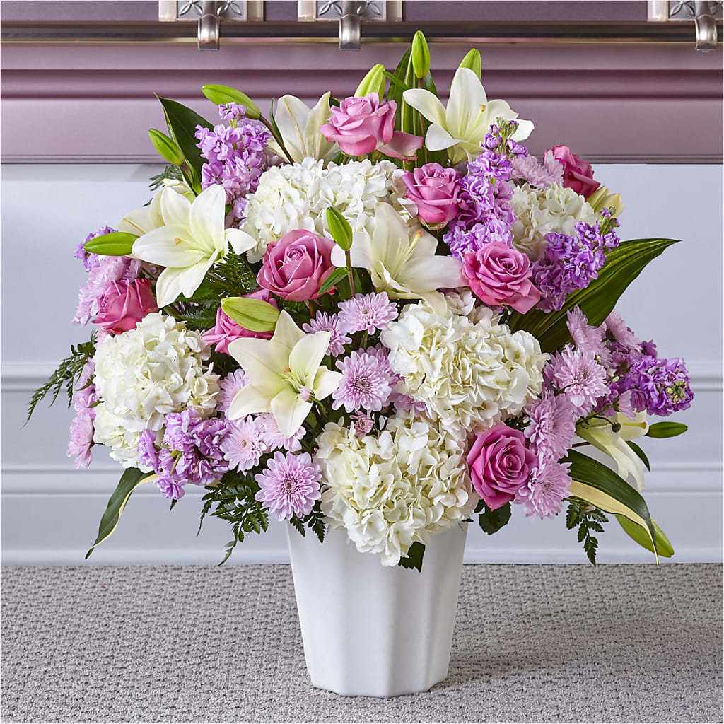 Heaven Sent Floor Basket – All About Flowers, Bellingham WA