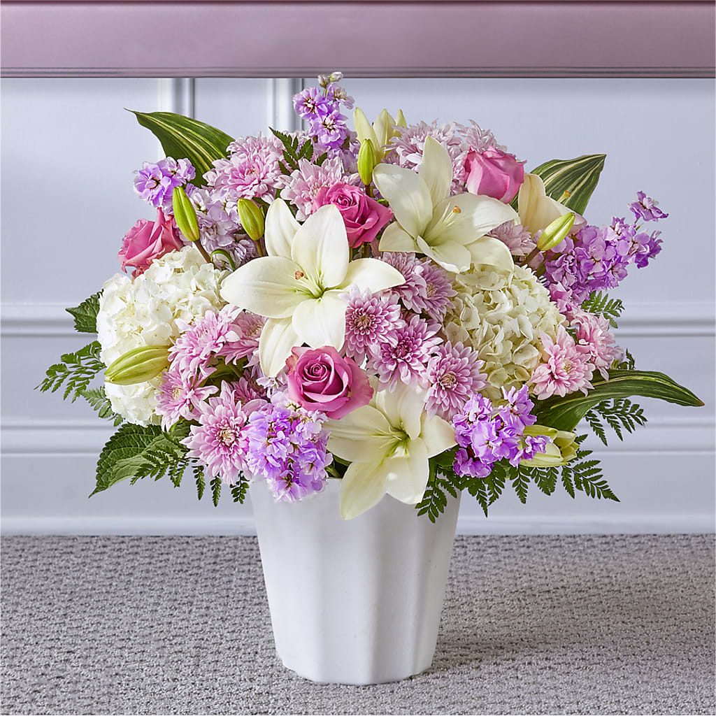 Heaven Sent Floor Basket – All About Flowers, Bellingham WA